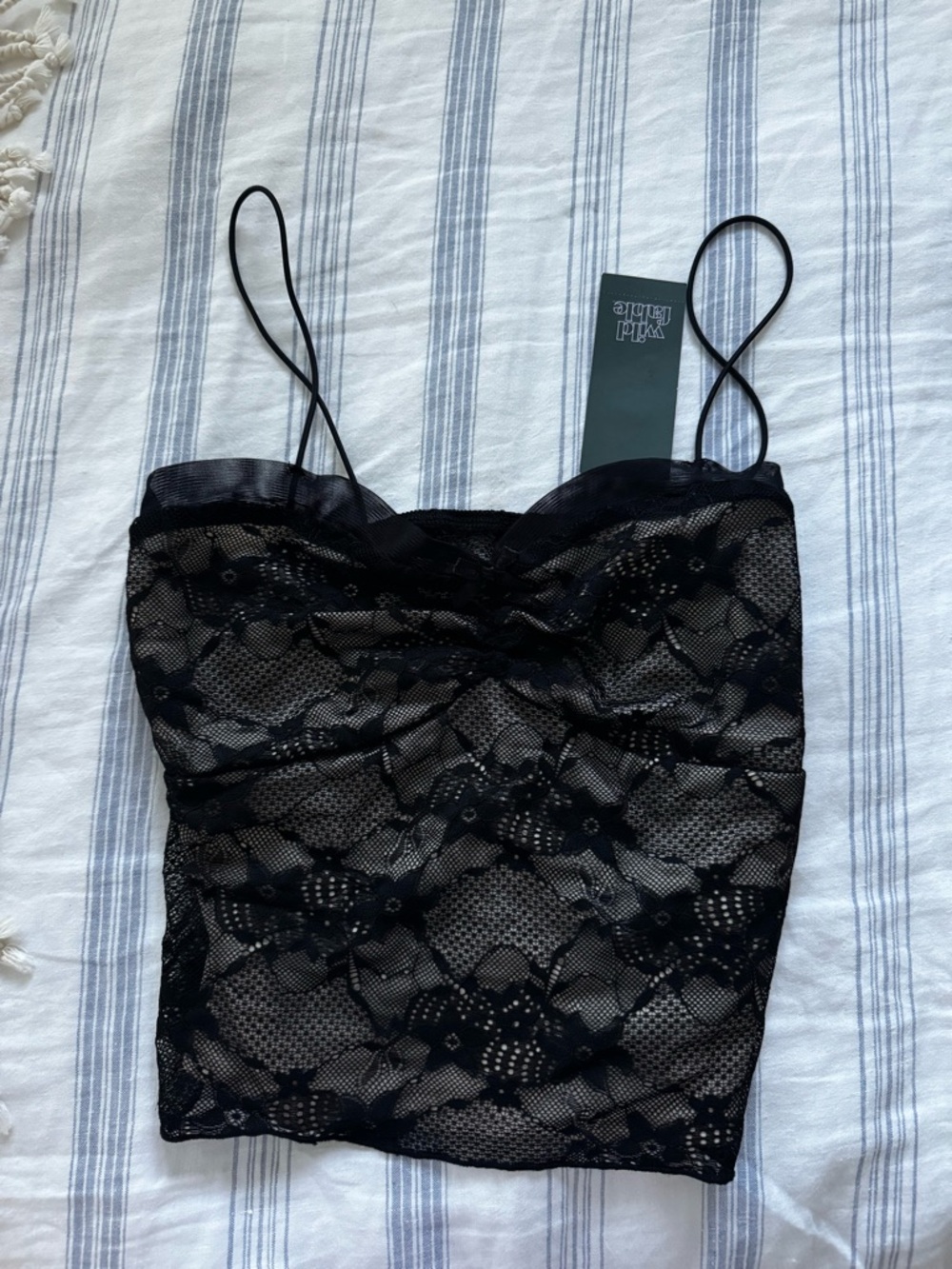 Target Black Lace Mesh Cami Tank Top